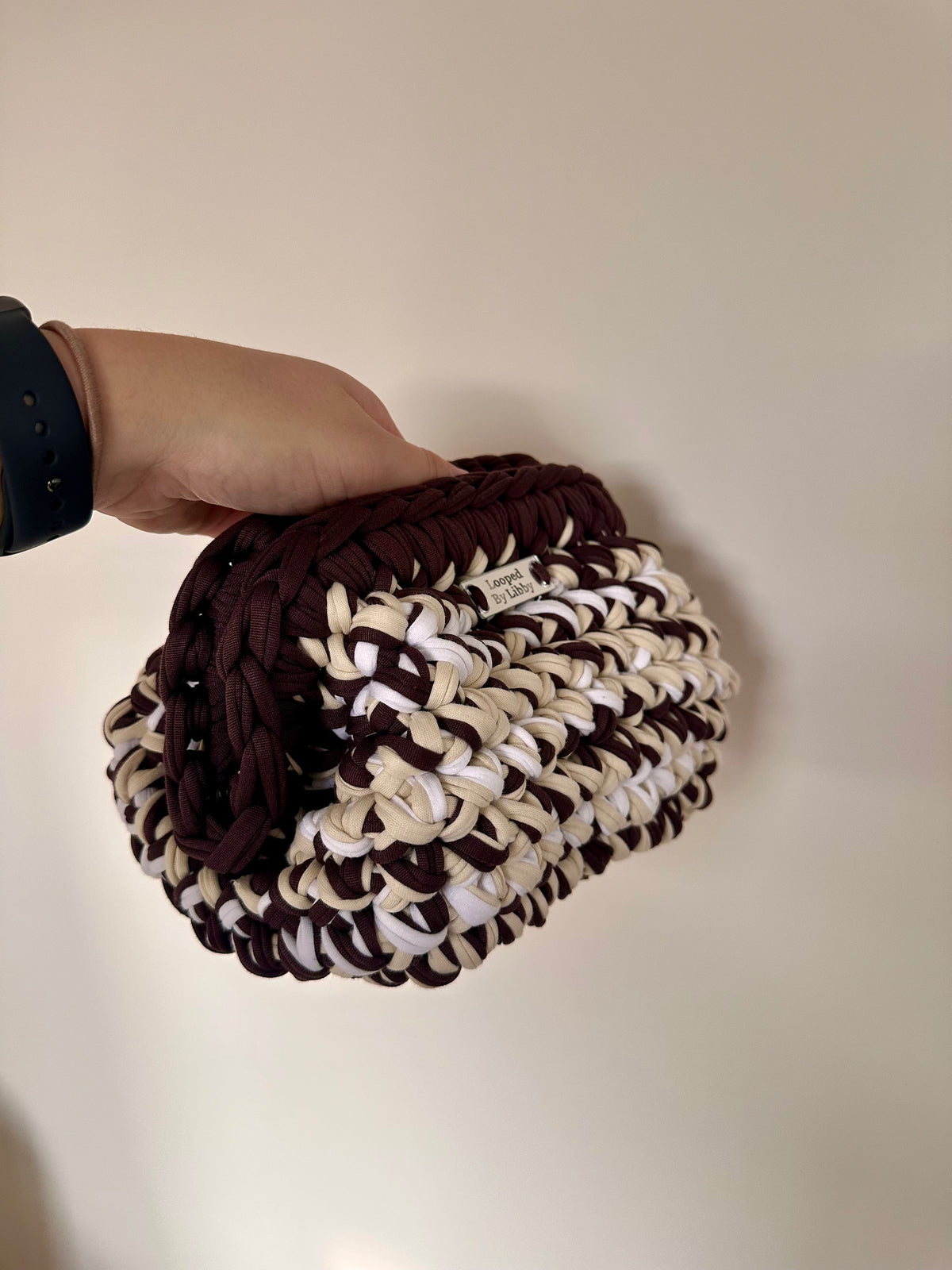 White mocha clutch