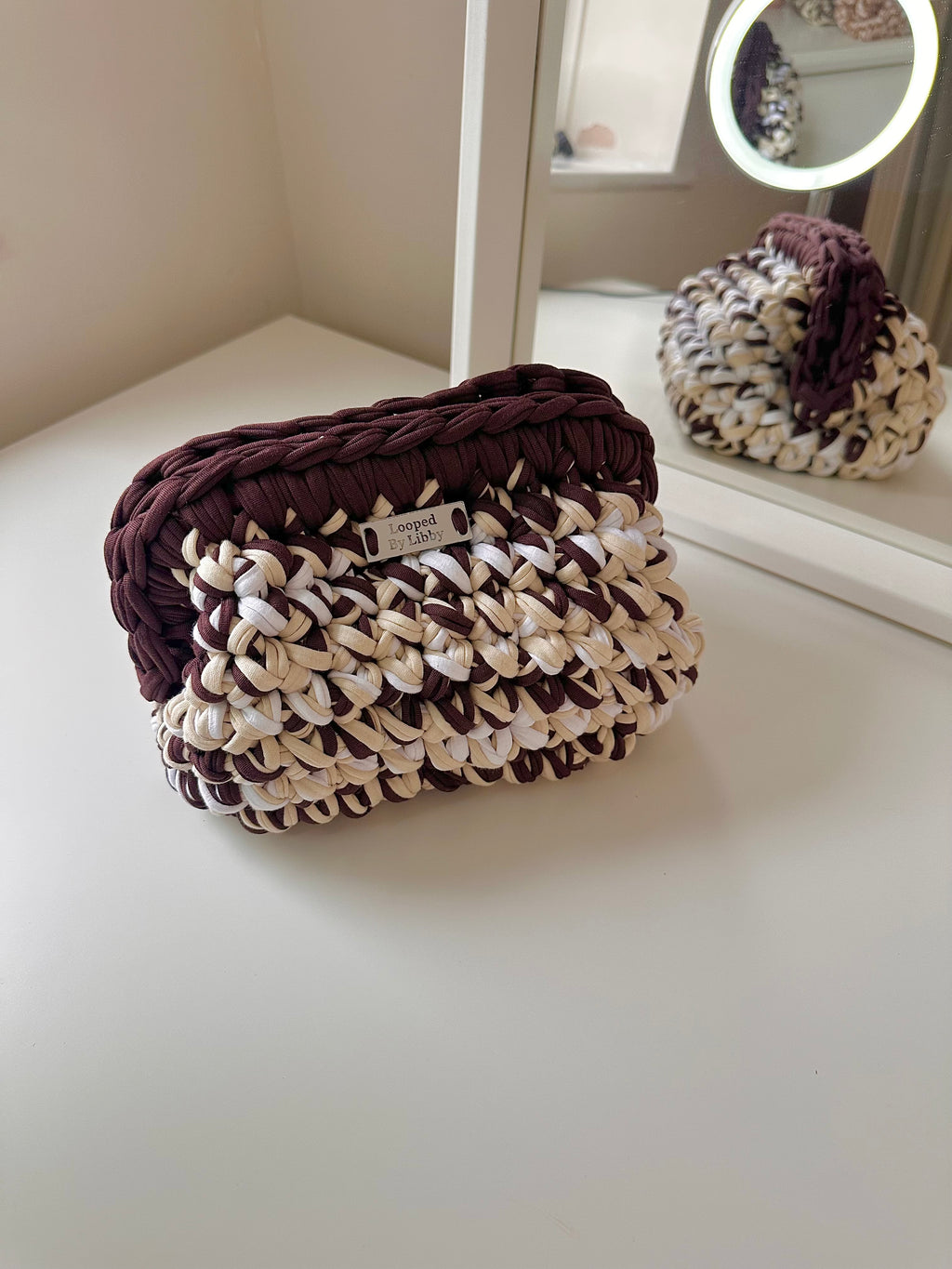 White mocha clutch