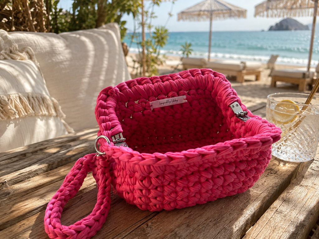 Sorrento Clutch-Hot Pink