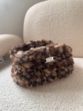 Caramel Twist fluffy clutch